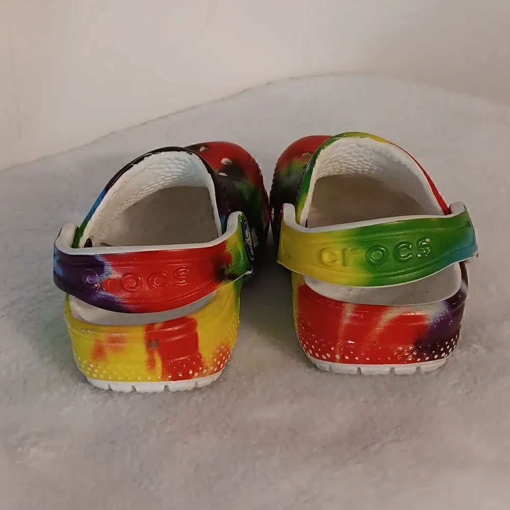 Crocs Rainbow Tie Dyed Infant Shoes